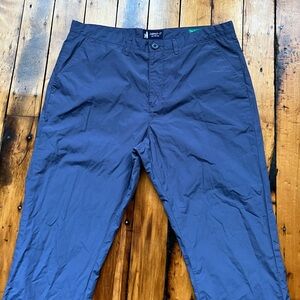 Johnnie O Men’s 36x32 Dew Sweeper Pants Nylon Activewear Blue Light Hiking Read*